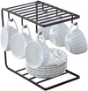Modern Space-Saving Mug Organizer with Smooth Hooks for Kitchen