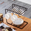 Modern Space-Saving Mug Organizer with Smooth Hooks for Kitchen