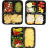 1Pc Simple Houseware 3-Compartment Meal Prep Containers